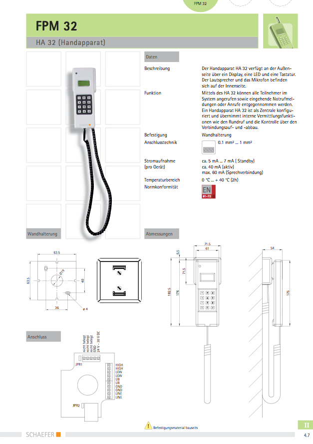 SCHAEFER FPM32 (Код: SCHAEFER HA32) SCHAEFER FPM32 (Код: SCHAEFER HA32)