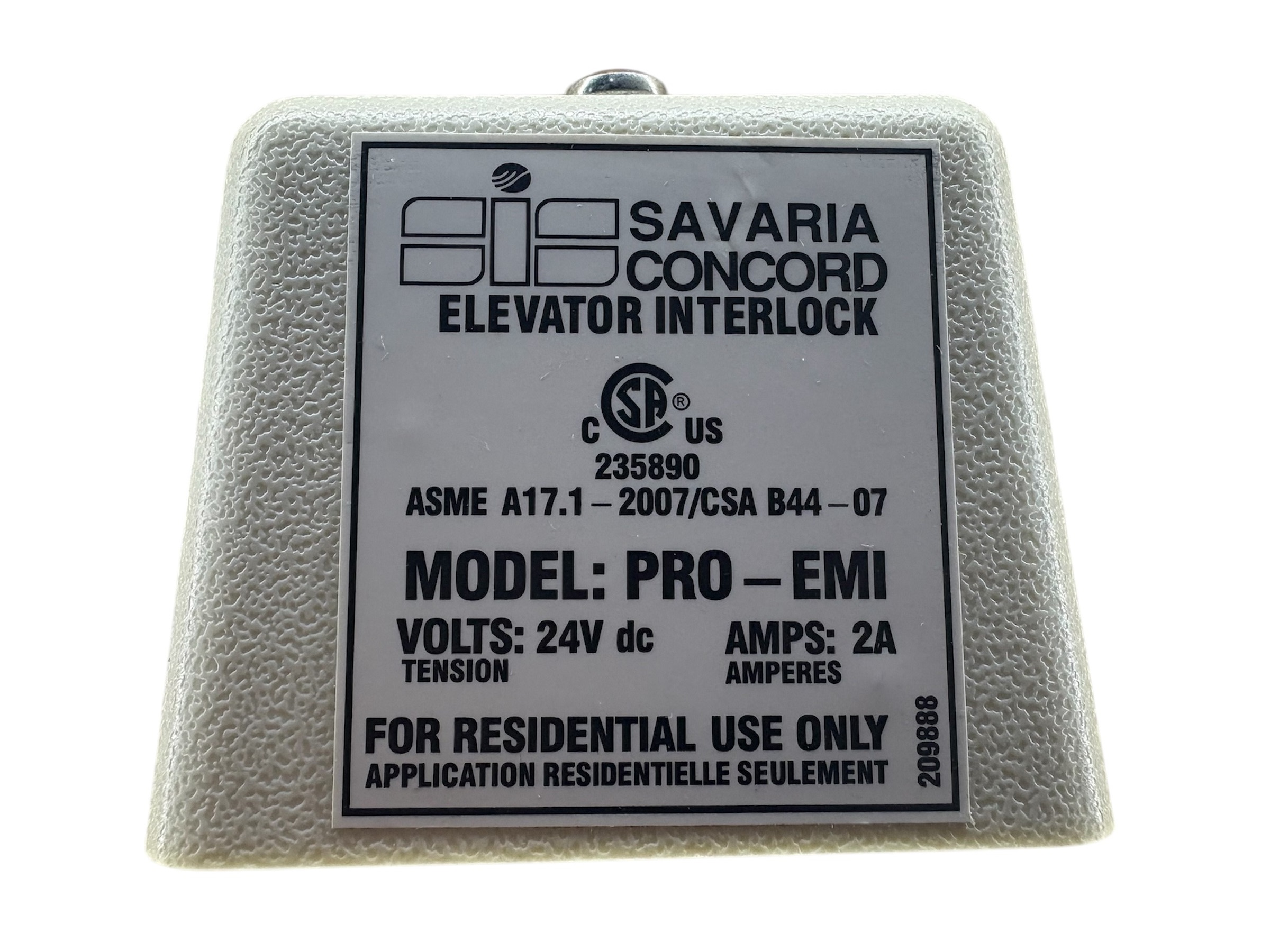 ���������� ����� ASME A17.1-2007/CSAB4407 PRO-EMI