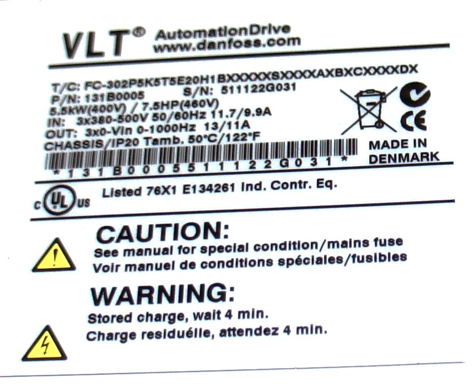 Danfoss VLT 7.5 кВт (Код: Danfoss VLT 7.5 кВт) Danfoss VLT 7.5 кВт (Код: Danfoss VLT 7.5 кВт)